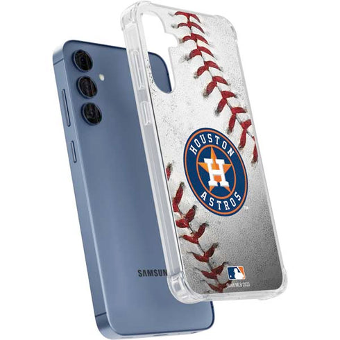 MLB Houston Astros Game Ball Galaxy A35 5G Clear Case