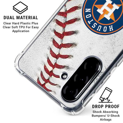 MLB Houston Astros Game Ball Galaxy A36 5G Clear Case