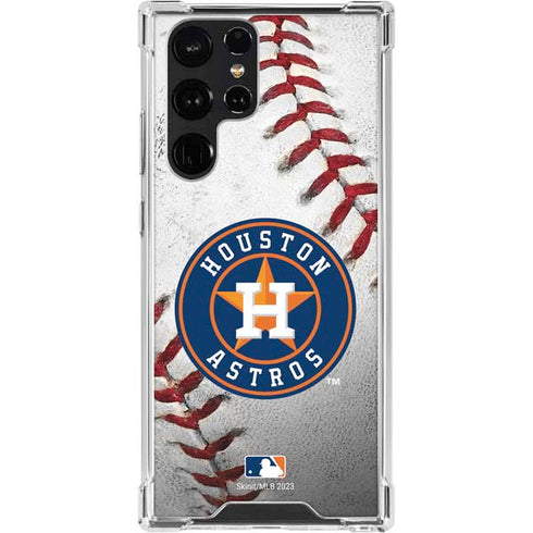 MLB Houston Astros Game Ball Galaxy S23 Ultra Clear Case
