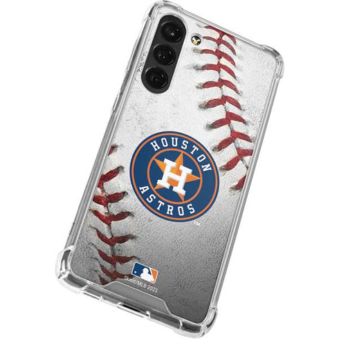 MLB Houston Astros Game Ball Galaxy S24 FE Clear Case