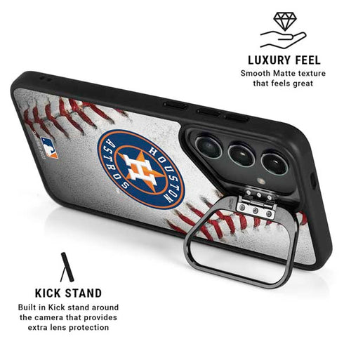 MLB Houston Astros Game Ball Galaxy S25 Plus Kickstand Case