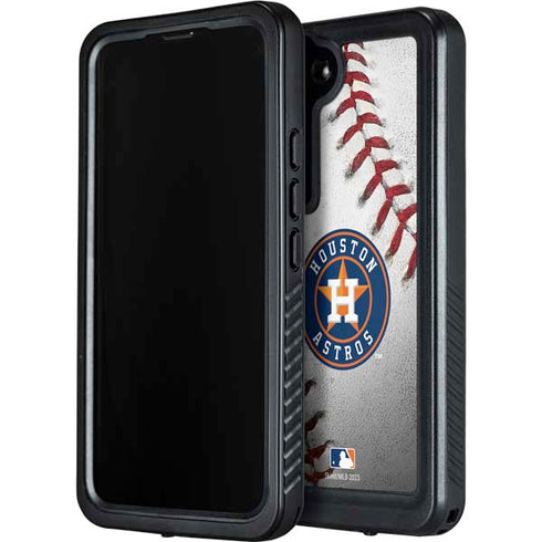 MLB Houston Astros Game Ball Galaxy S24 Plus Waterproof Case