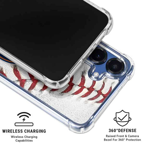 MLB Houston Astros Game Ball Galaxy S25 Clear Case