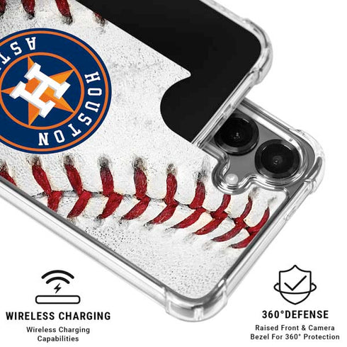 MLB Houston Astros Game Ball Galaxy S26 Clear Case