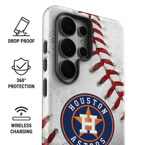 MLB Houston Astros Game Ball Galaxy S26 Ultra Impact Case