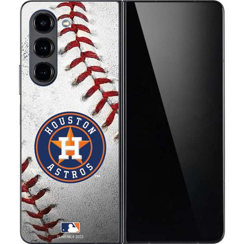 MLB Houston Astros Game Ball Galaxy Z Fold5 5G Skin