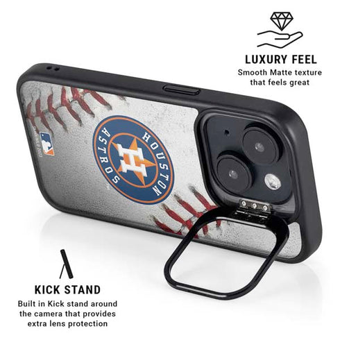 MLB Houston Astros Game Ball iPhone 14 Kickstand Case