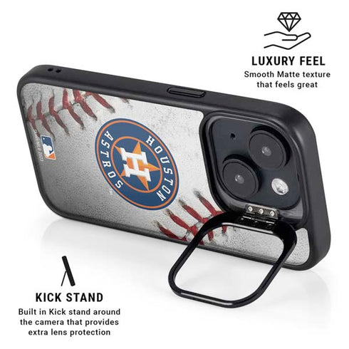 MLB Houston Astros Game Ball iPhone 15 Kickstand Case
