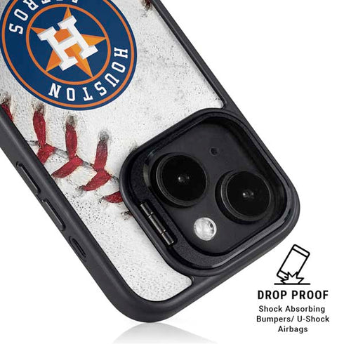 MLB Houston Astros Game Ball iPhone 15 Kickstand Case