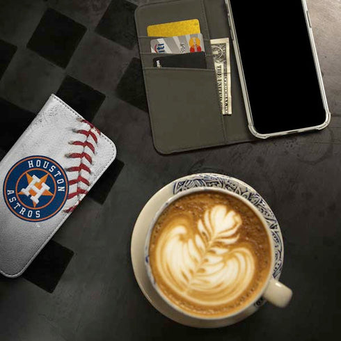 MLB Houston Astros Game Ball iPhone 15 Pro Max Folio Case