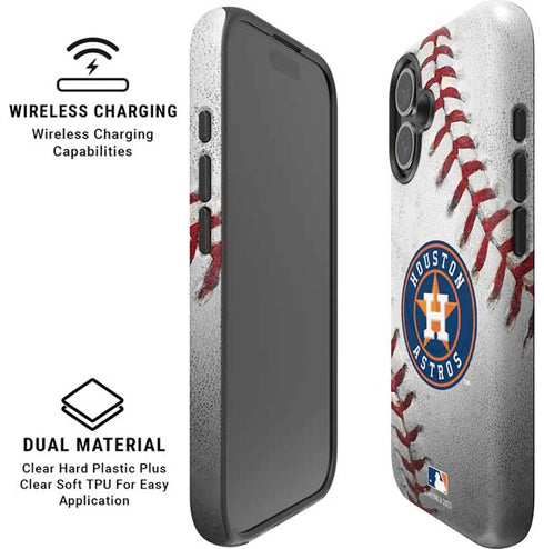 MLB Houston Astros Game Ball iPhone 16 Plus Magsafe Impact Case