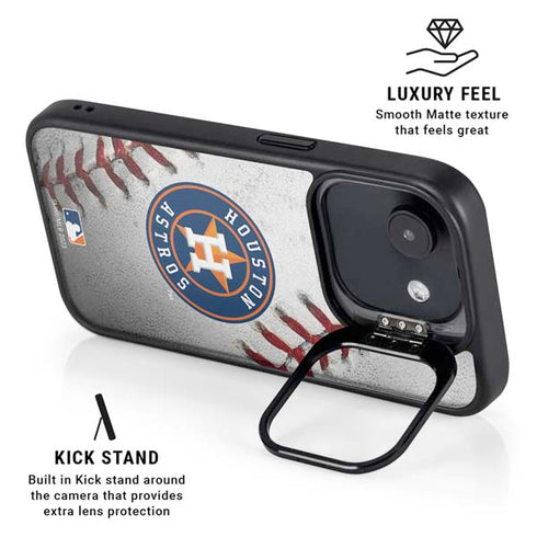 MLB Houston Astros Game Ball iPhone 16e Kickstand Case