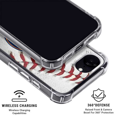 MLB Houston Astros Game Ball iPhone 16e Clear Case