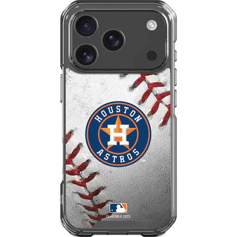 MLB Houston Astros Game Ball iPhone 18 Pro Clear Case