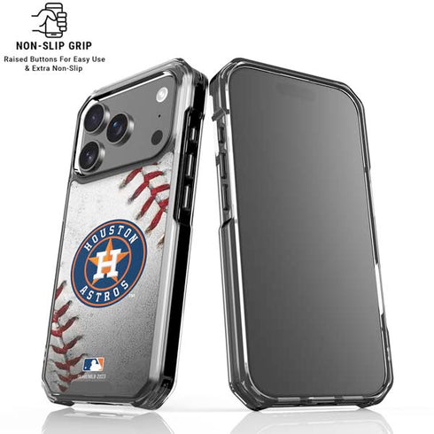 MLB Houston Astros Game Ball iPhone 18 Pro Clear Case