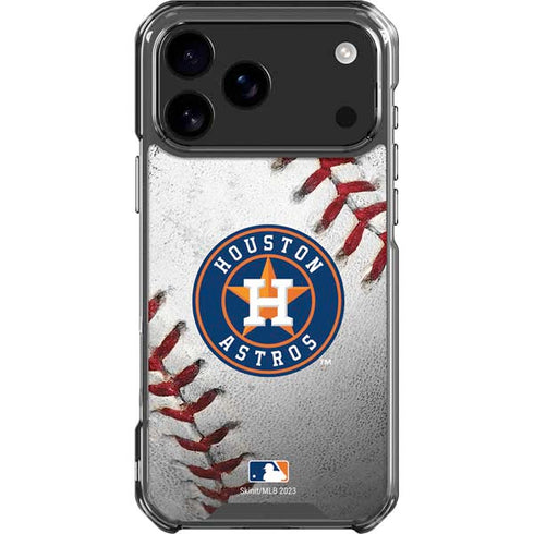 MLB Houston Astros Game Ball iPhone 18 Pro Max Clear Case