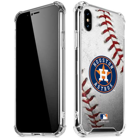 MLB Houston Astros Game Ball iPhone X/XS Clear Case