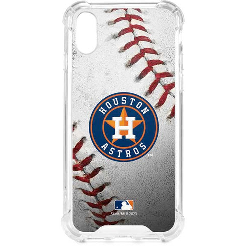 MLB Houston Astros Game Ball iPhone XS Clear Case
