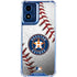 MLB Houston Astros Game Ball Moto G 5G (2024) Clear Case