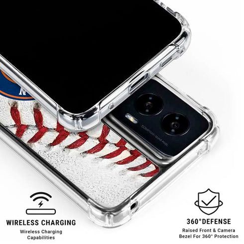 MLB Houston Astros Game Ball Moto G Power 5G (2024) Clear Case