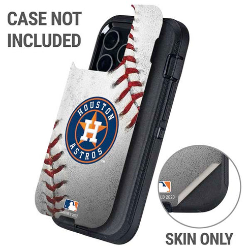 MLB Houston Astros Game Ball Otterbox Defender iPhone Skin