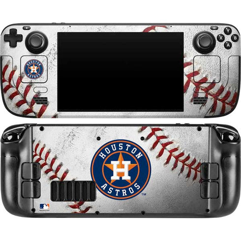 MLB Houston Astros Game Ball Steam Deck Handheld Gaming Computer OLED Skin