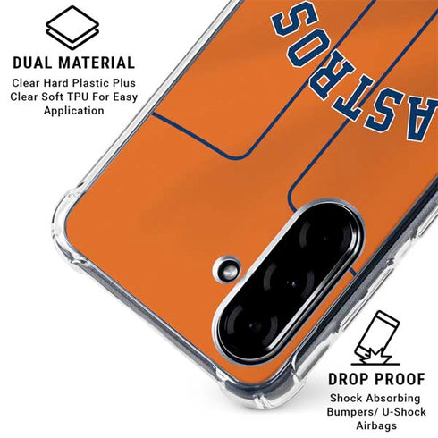 MLB Houston Astros Jersey Alternate Galaxy A36 5G Clear Case