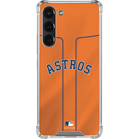 MLB Houston Astros Jersey Alternate Galaxy S24 FE Clear Case