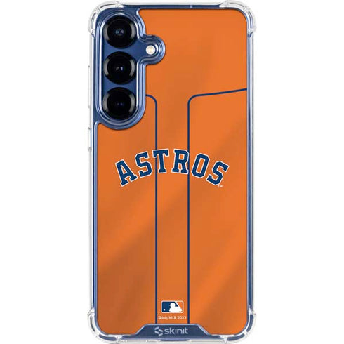 MLB Houston Astros Jersey Alternate Galaxy S25 FE Clear Case
