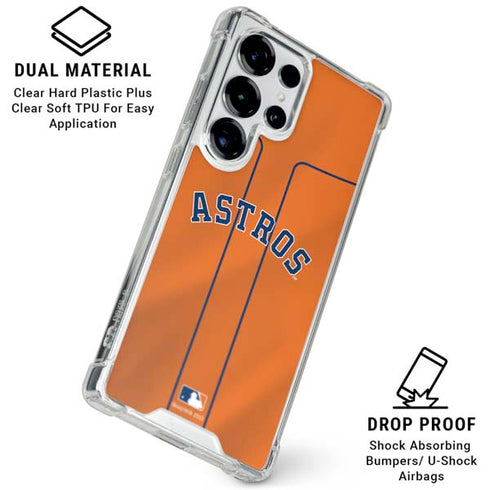 MLB Houston Astros Jersey Alternate Galaxy S25 Ultra Clear Case