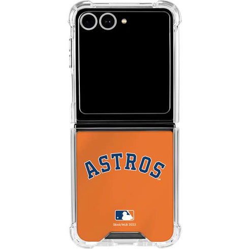 MLB Houston Astros Jersey Alternate Galaxy Z Flip7 Clear Case