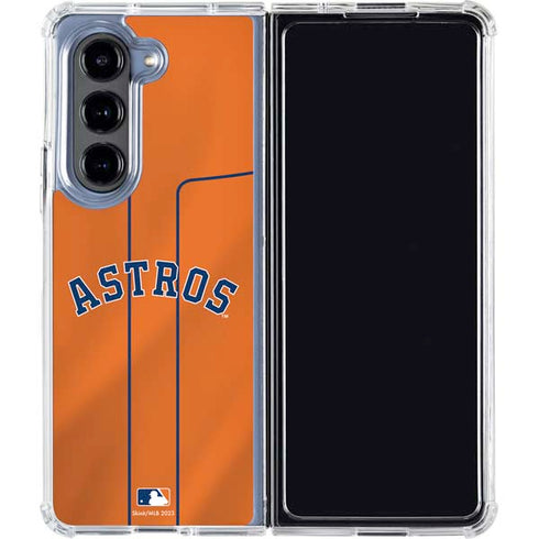 MLB Houston Astros Jersey Alternate Galaxy Z Fold5 5G Clear Case