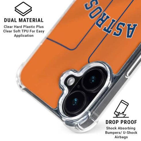 MLB Houston Astros Jersey Alternate iPhone 16 Clear Case