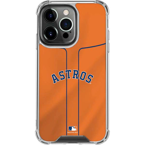 MLB Houston Astros Jersey Alternate iPhone 16 Pro Clear Case