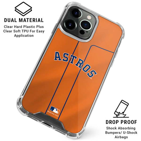 MLB Houston Astros Jersey Alternate iPhone 16 Pro Max Clear Case