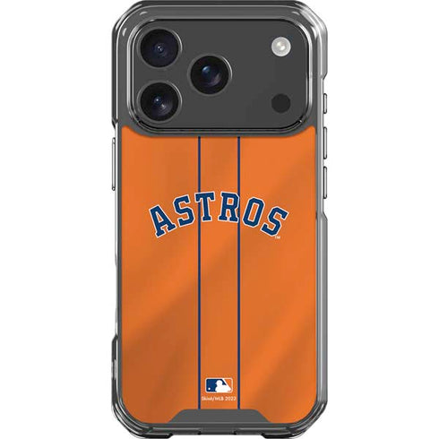 MLB Houston Astros Jersey Alternate iPhone 17 Pro Clear Case