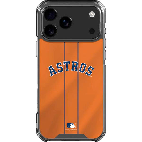 MLB Houston Astros Jersey Alternate iPhone 17 Pro Max Clear Case
