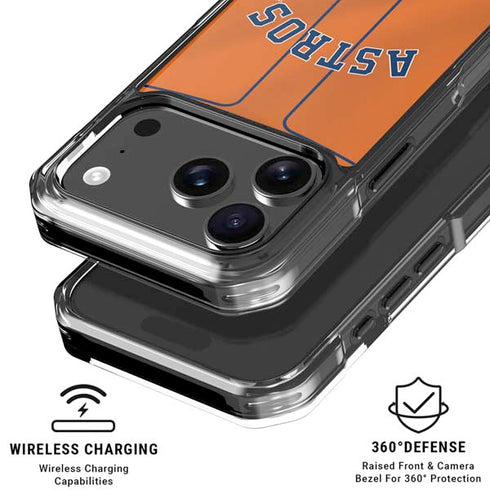 MLB Houston Astros Jersey Alternate iPhone 18 Pro Clear Case