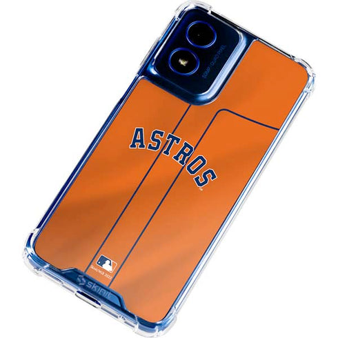 MLB Houston Astros Jersey Alternate Moto G Play 4G (2024) Clear Case