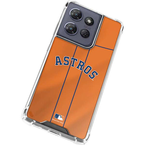 MLB Houston Astros Jersey Alternate Moto G Play 5G (2025) Clear Case