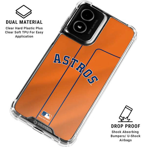 MLB Houston Astros Jersey Alternate Moto G Power 5G (2024) Clear Case