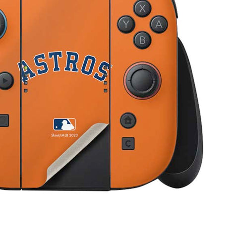 MLB Houston Astros Jersey Alternate Nintendo Switch 2 (2025) Joy-Con Controller Skin
