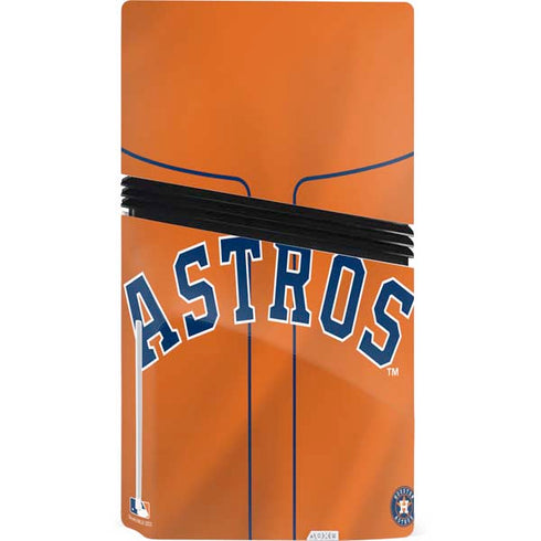 MLB Houston Astros Jersey Alternate PS5 Pro Disk Console Skin