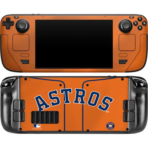 MLB Houston Astros Jersey Alternate Steam Deck Handheld Gaming Computer OLED Skin