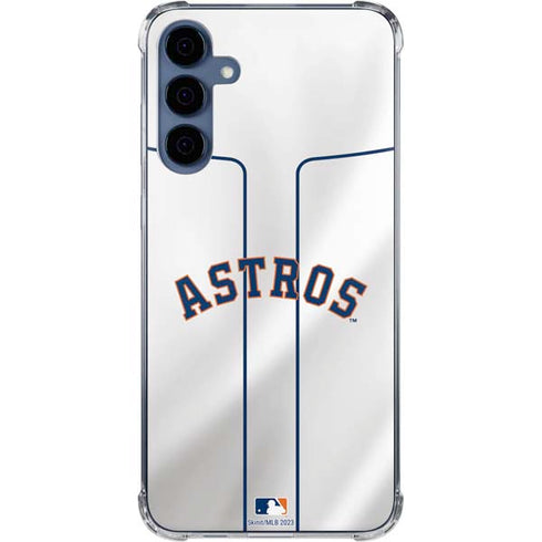 MLB Houston Astros Jersey Galaxy A35 5G Clear Case