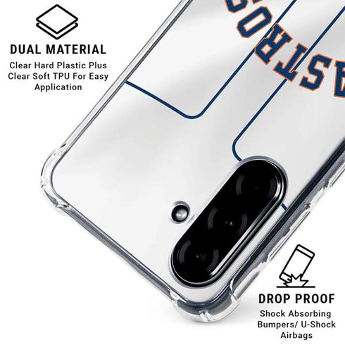 MLB Houston Astros Jersey Galaxy A36 5G Clear Case