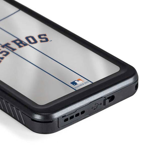 MLB Houston Astros Jersey Galaxy S24 Plus Waterproof Case