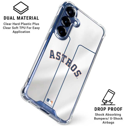 MLB Houston Astros Jersey Galaxy S25 Clear Case