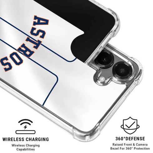 MLB Houston Astros Jersey Galaxy S26 Clear Case