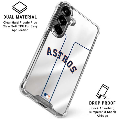 MLB Houston Astros Jersey Galaxy S26 Clear Case